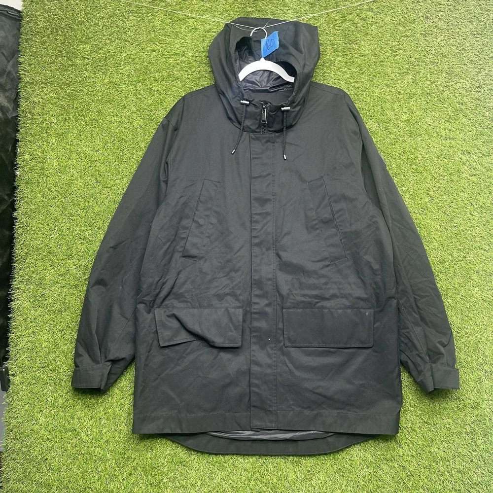 Polo Ralph Lauren Performance Jacket Mens Large Black Full Zip Nylon Hooded
